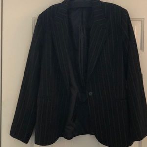 Norma Kamari Black Pinstripe Blazer